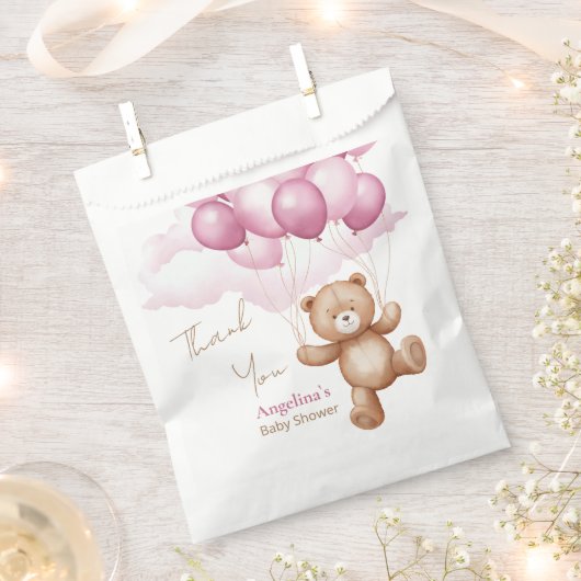 赤ちゃんシャワーおバッグありがとう フェイバーバッグ (クリップ留めされた状態)