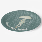 赤ちゃんシャワーお母さん ペーパープレート (アングル)