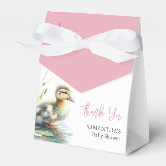 赤ちゃんシャワーお気に入りボックスマラードアヒル フェイバーボックス (正面サイド)