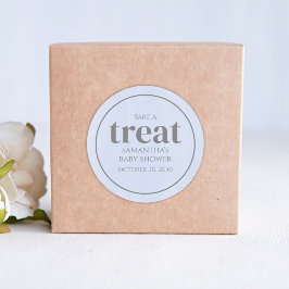 赤ちゃんシャワーお洒落ライトブルーかわいいシンプル治療 ラウンドシール