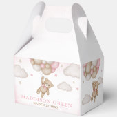 赤ちゃんシャワーお願いボックスを待つことができる フェイバーボックス (裏面)