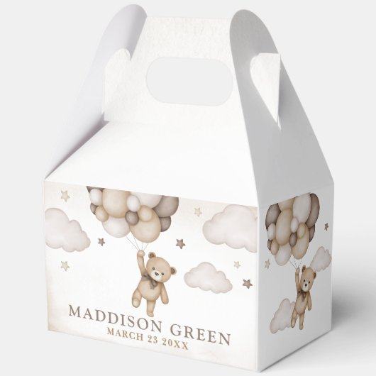 赤ちゃんシャワーお願いボックスを待つことができる フェイバーボックス (裏面)