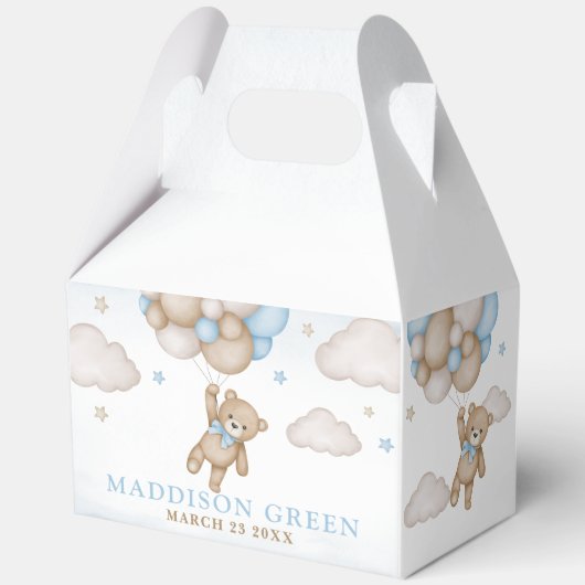 赤ちゃんシャワーお願いボックスを待つことができる フェイバーボックス (裏面)