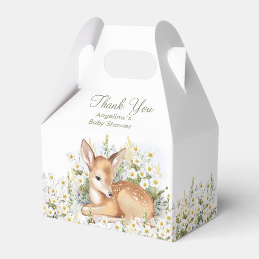 赤ちゃんシャワーお願いボックス。 フェイバーボックス (正面サイド)