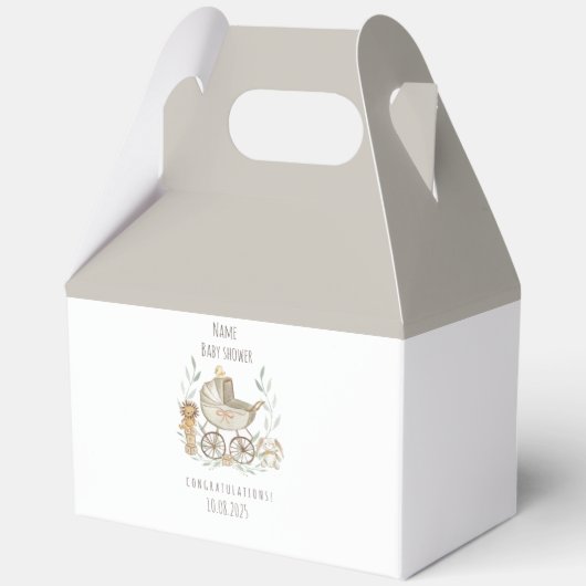 赤ちゃんシャワーお願いボックス フェイバーボックス (正面)