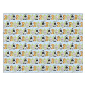 赤ちゃんシャワーかわいいサファリジャングル動物 テーブルクロス (正面(横))