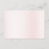 赤ちゃんシャワーかわいいピンクのテディベア熱い空気気球 エンクロージャーカード (裏面)