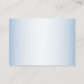 赤ちゃんシャワーかわいいベビーベアパイロットブルー飛行機 エンクロージャーカード (裏面)