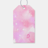 赤ちゃんシャワーかわいいベビーメイキングポションピンクありがとう ギフトタグ (裏面)