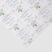 赤ちゃんシャワーかわいい恐竜ママ名ブルー 薄葉紙 (詳細)