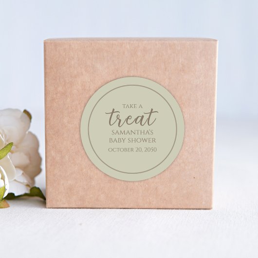 赤ちゃんシャワーかわいい書道台本男女兼用 ラウンドシール