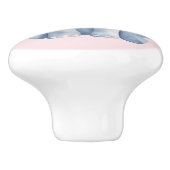 赤ちゃんシャワーかわいい水色の青い象 セラミックノブ (側面)