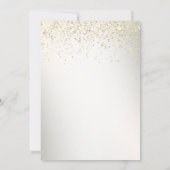 赤ちゃんシャワーかわいい眠る美しい象 招待状 (裏面)