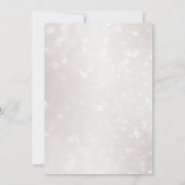 赤ちゃんシャワーかわいい眠る赤ちゃん動物美しい 招待状 (裏面)