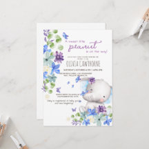 赤ちゃんシャワーかわいい象男女兼用の花