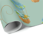 赤ちゃんシャワーかわいい象 ラッピングペーパー (ロールコーナー)