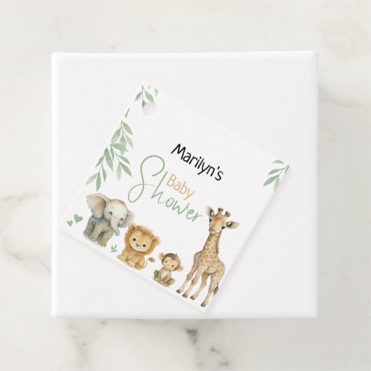 赤ちゃんシャワーかわいい赤ちゃん動物 フェイバータグ (インサイチュ)