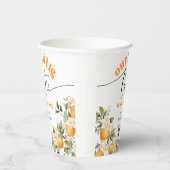 赤ちゃんシャワーかわいこちゃんの途中の小さな子供 紙コップ (右)