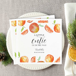 赤ちゃんシャワーかわいこちゃんの途中の小さな赤ちゃん スタンダードカクテルナプキン