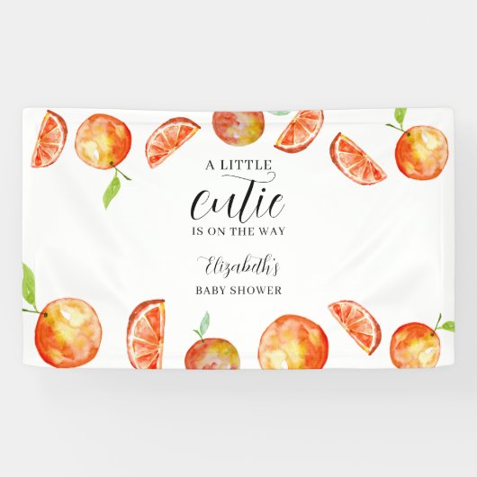 赤ちゃんシャワーかわいこちゃんの途中の小さな赤ちゃん 横断幕 (横)