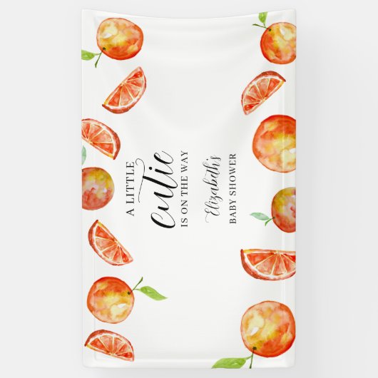 赤ちゃんシャワーかわいこちゃんの途中の小さな赤ちゃん 横断幕 (縦)