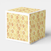 赤ちゃんシャワーが可能な甘いひまわり花 フェイバーボックス (裏面サイド)