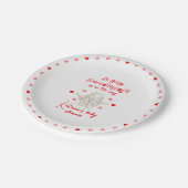 赤ちゃんシャワーが少し甘い ペーパープレート (アングル)