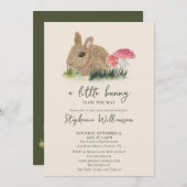 赤ちゃんシャワーが少し飲み込み中 招待状 (正面/裏面)