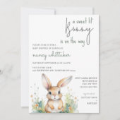 赤ちゃんシャワーが少し飲み込み中 招待状 (正面)