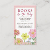 赤ちゃんシャワーしおり用開花ブックのベビー エンクロージャーカード (正面)