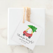 赤ちゃんシャワーでクリスマスドライブありがとう フェイバータグ (インサイチュ)