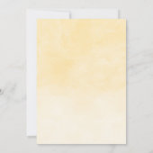 赤ちゃんシャワーでドライブするかわいい黄色い象のバルーン 招待状 (裏面)