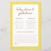 赤ちゃんシャワーどう?予測カード (正面)