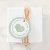 赤ちゃんシャワーにハートを添えて フェイバータグ (インサイチュ)