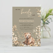 赤ちゃんシャワーのご招待を心よりお待ちしております 招待状 (スタンド正面)