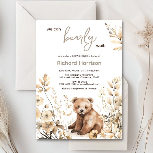 赤ちゃんシャワーのご招待を心よりお待ちしております 招待状