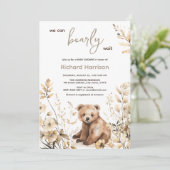 赤ちゃんシャワーのご招待を心よりお待ちしております 招待状 (スタンド正面)