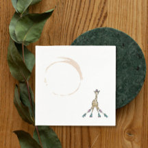 赤ちゃんシャワーのためのスケートのキリン