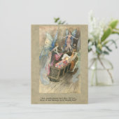 赤ちゃんシャワーのための妖精と眠っているベビー 招待状 (スタンド正面)