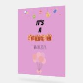 赤ちゃんシャワーのアクリル記号 アクリルサイン (傾斜)