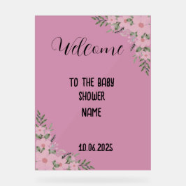 赤ちゃんシャワーのアクリル記号 アクリルサイン