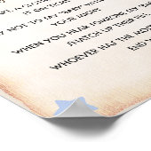 赤ちゃんシャワーのゲームはベビーのサインブルーと言わない ポスター (角)