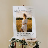 赤ちゃんシャワーのサイン写真ウェルカムのサインのポスター ポスター