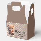 赤ちゃんシャワーのテディベアを待つことができる フェイバーボックス (オープン)
