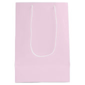 赤ちゃんシャワーのテディベアを待つことができる ミディアムペーパーバッグ (裏面)