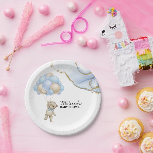 赤ちゃんシャワーのデザートを心から待つことができる ペーパープレート (パーティー)