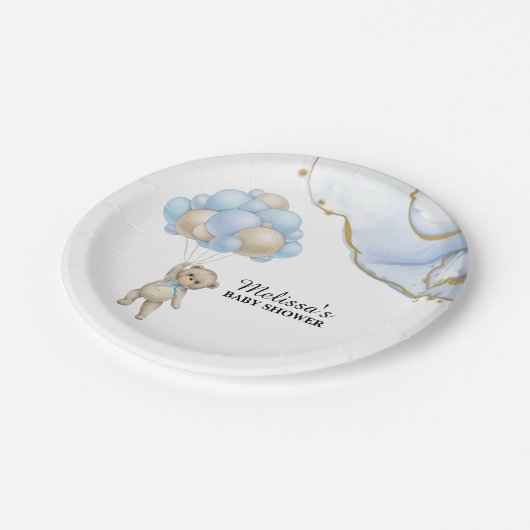 赤ちゃんシャワーのデザートを心から待つことができる ペーパープレート (アングル)