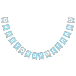 赤ちゃんシャワーのバンティングフラグ/男の赤ちゃん用バナー バンティングフラッグ