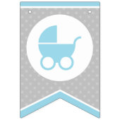 赤ちゃんシャワーのバンティングフラグ/男の赤ちゃん用バナー バンティングフラッグ (第1の旗)