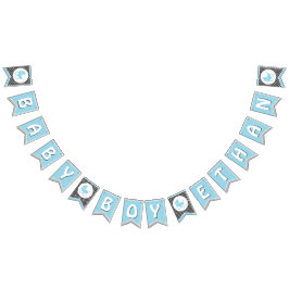 赤ちゃんシャワーのバンティングフラグ/男の赤ちゃん用バナー バンティングフラッグ